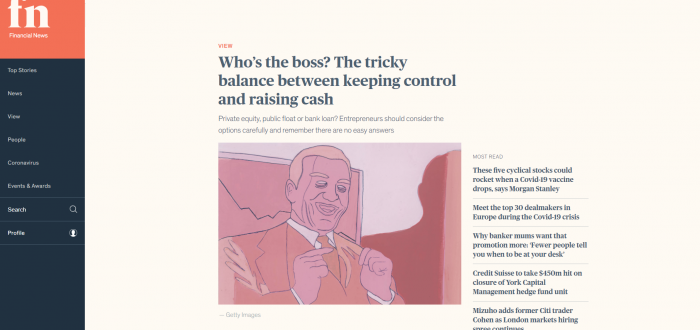 Who’s the boss? The tricky balance between keeping control and raising cash